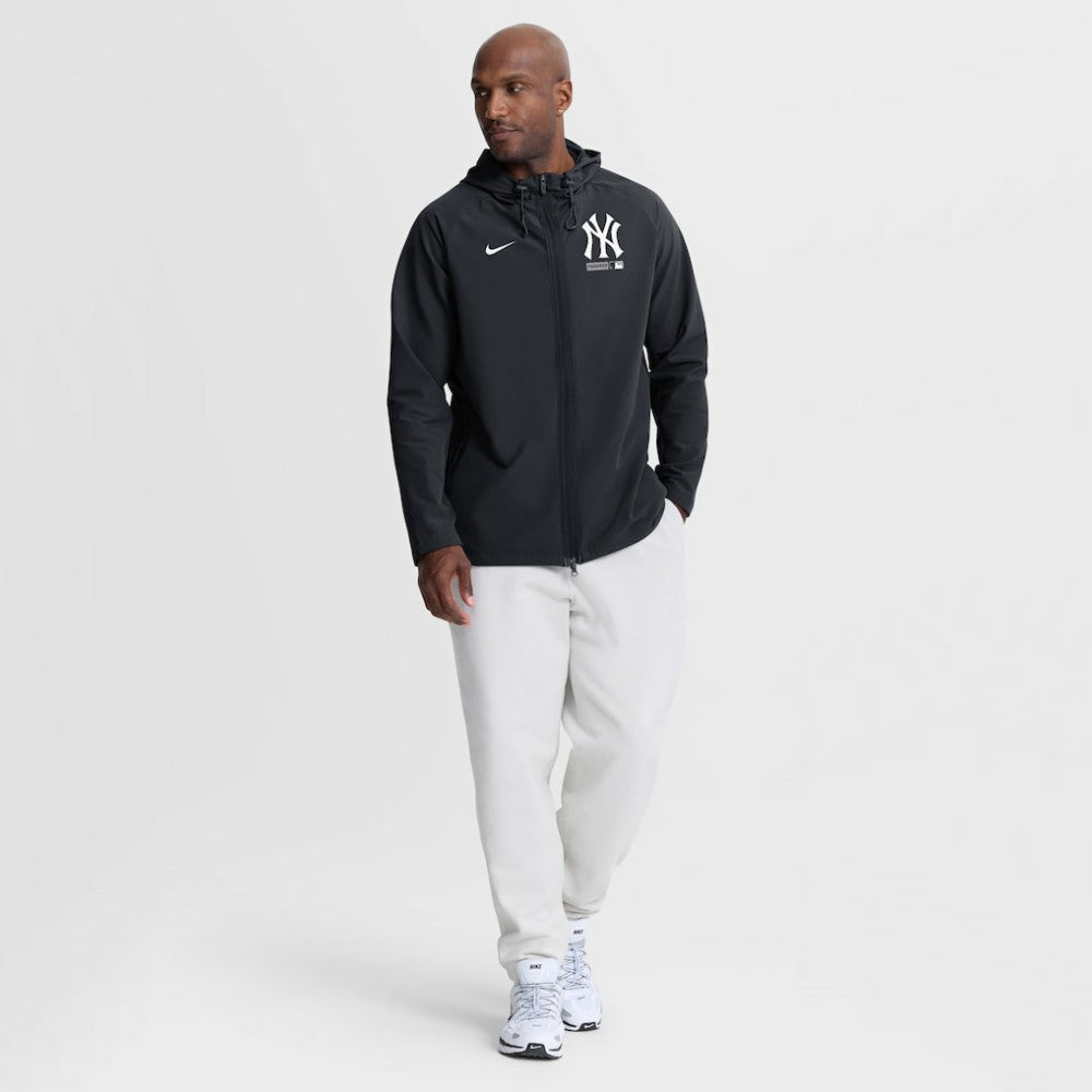 New York Yankees Authentic Collection Raglan Therma-FIT Full-Zip Hooded Jacket Navy | Nike