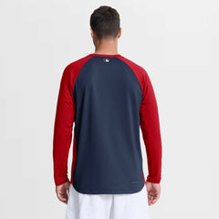 Los Angeles Angels Authentic Collection Raglan Dri-FIT Sweatshirt Navy | Nike