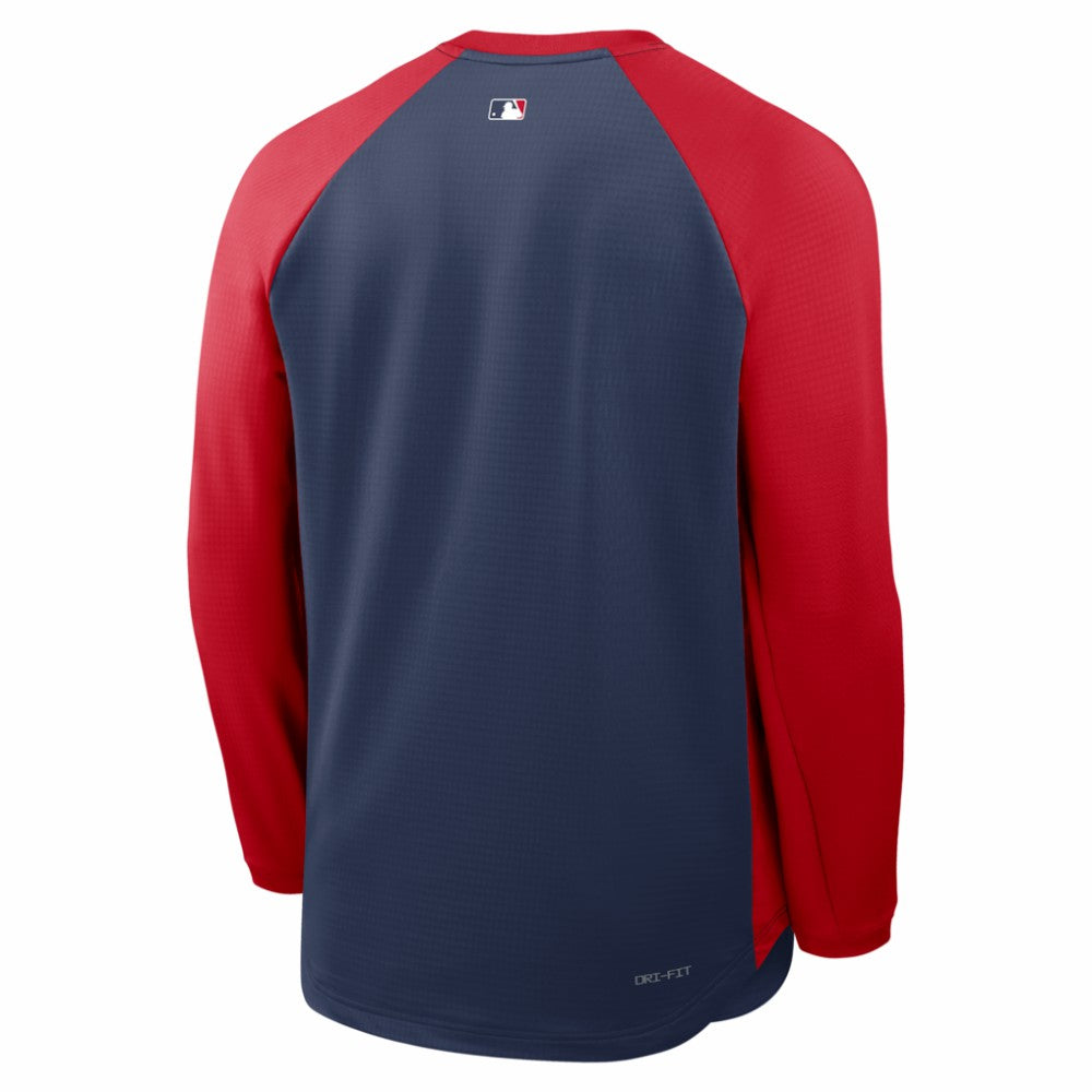 Los Angeles Angels Authentic Collection Raglan Dri-FIT Sweatshirt Navy | Nike
