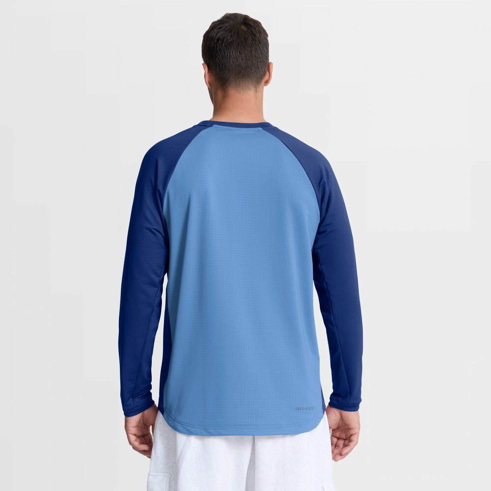 Kansas City Royals Authentic Collection Raglan Dri-FIT Sweatshirt Light Blue | Nike