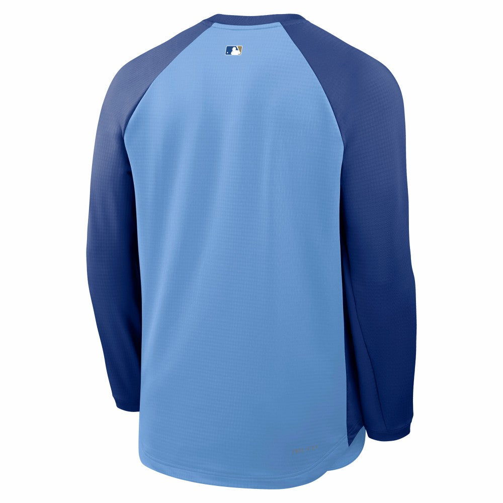 Kansas City Royals Authentic Collection Raglan Dri-FIT Sweatshirt Light Blue | Nike