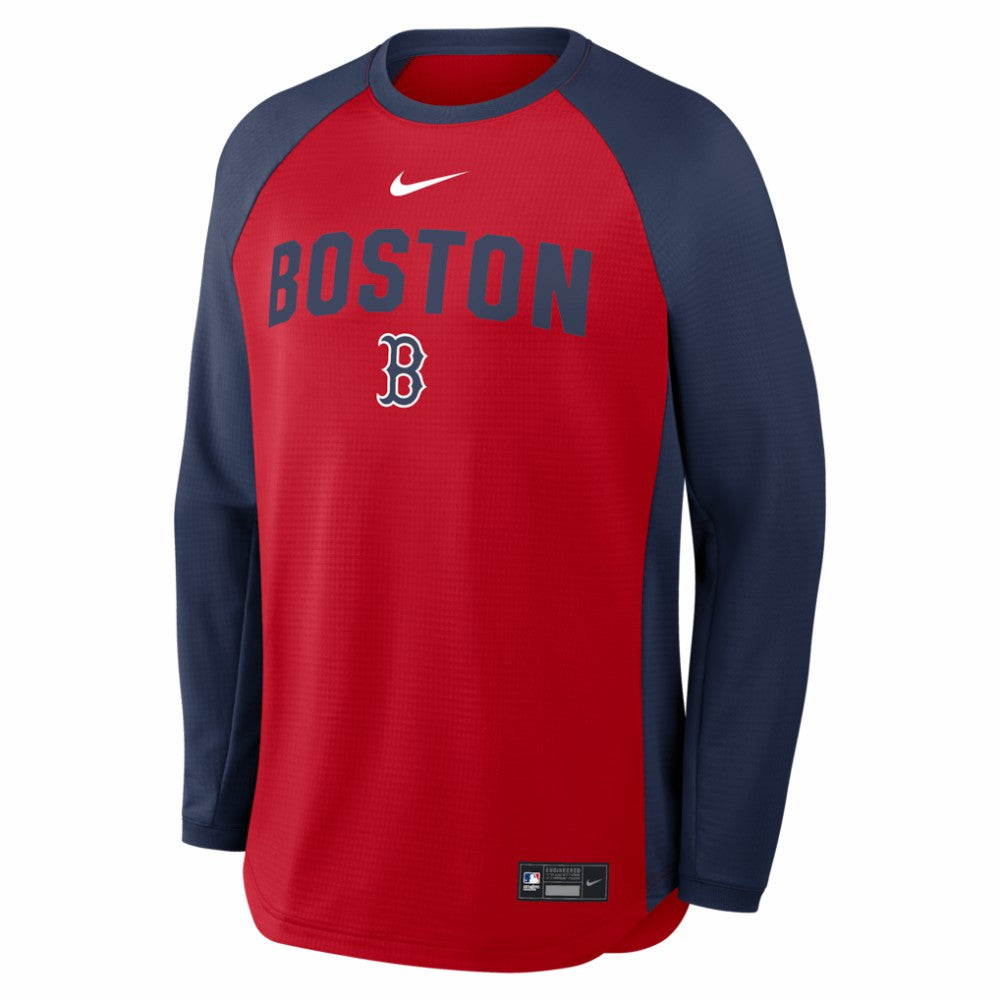 Boston Red Sox Authentic Collection Raglan Dri-FIT Sweatshirt Red | Nike