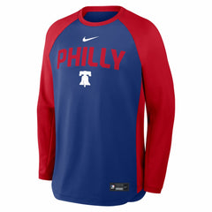 Philadelphia Phillies Authentic Collection Raglan Dri-FIT Sweatshirt Royal | Nike