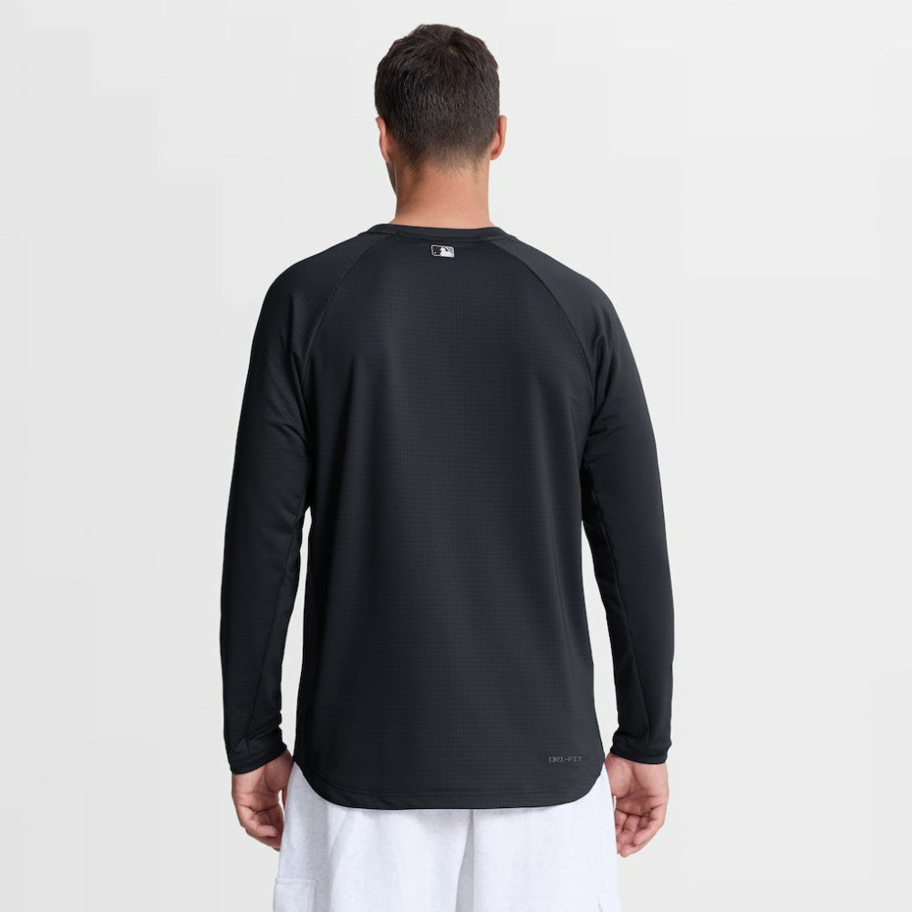 New York Yankees Authentic Collection Raglan Dri-FIT Sweatshirt Navy | Nike