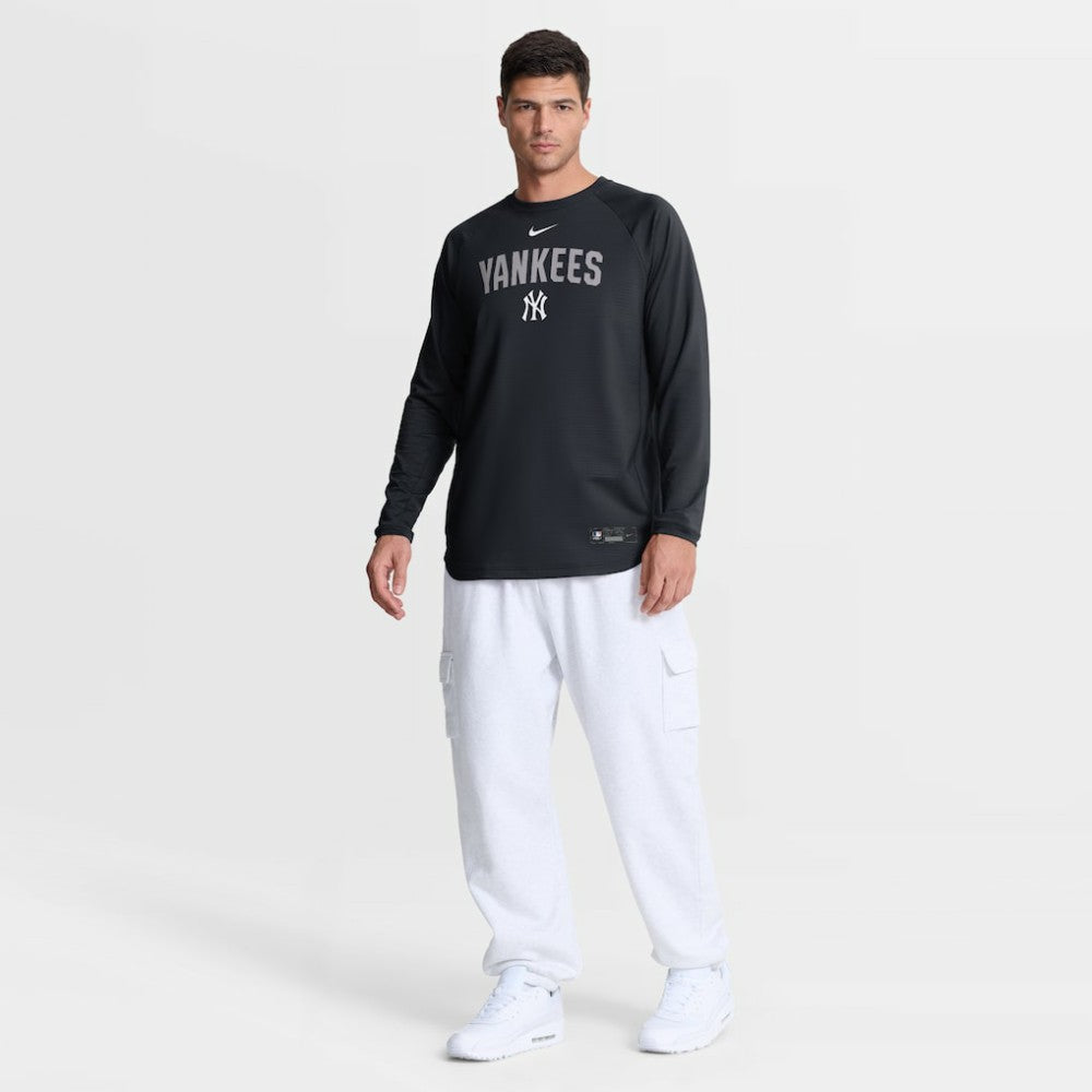 New York Yankees Authentic Collection Raglan Dri-FIT Sweatshirt Navy | Nike