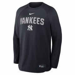New York Yankees Authentic Collection Raglan Dri-FIT Sweatshirt Navy | Nike