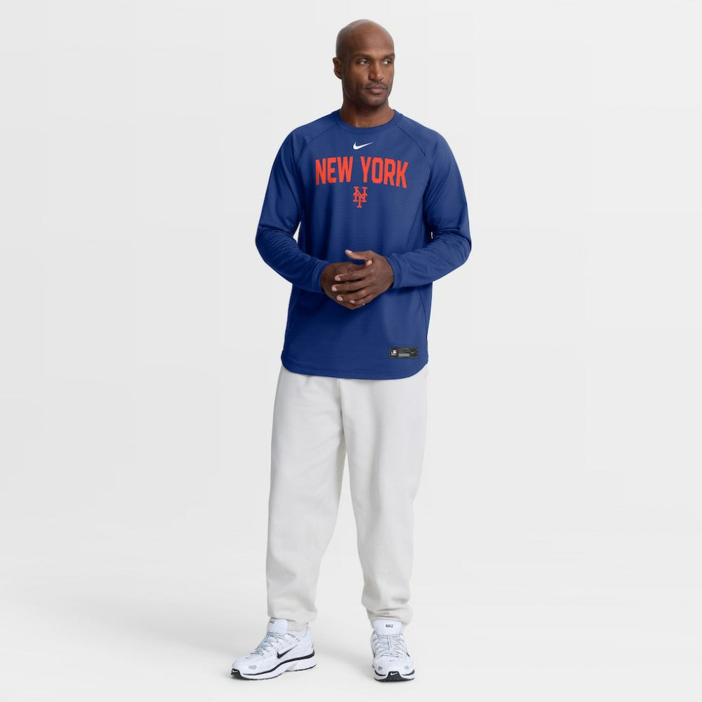 New York Mets Authentic Collection Raglan Dri-FIT Sweatshirt Royal | Nike
