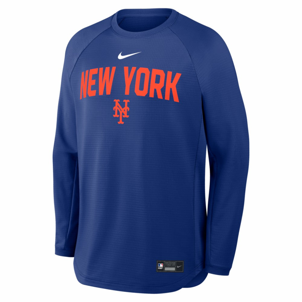 New York Mets Authentic Collection Raglan Dri-FIT Sweatshirt Royal | Nike