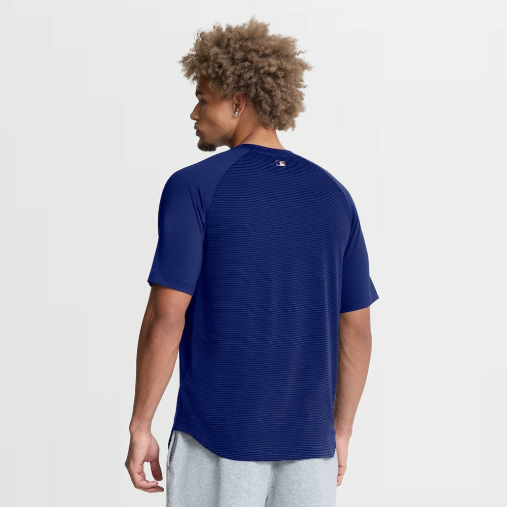 Los Angeles Dodgers Authentic Collection Batting Practice Pre-Game Raglan Dri-FIT Top Royal | Nike