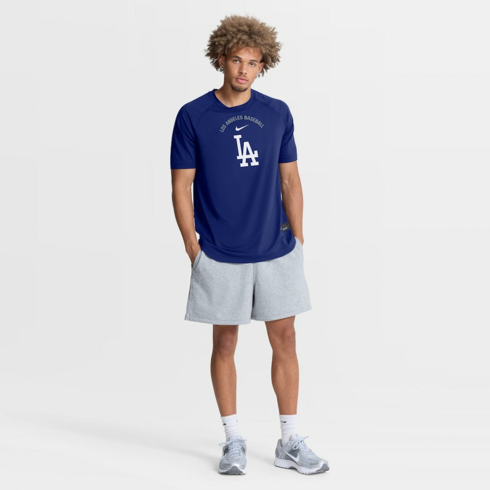 Los Angeles Dodgers Authentic Collection Batting Practice Pre-Game Raglan Dri-FIT Top Royal | Nike
