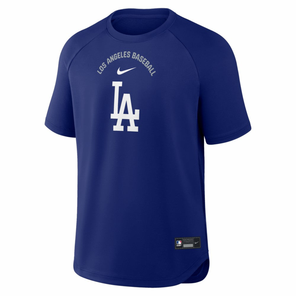 Los Angeles Dodgers Authentic Collection Batting Practice Pre-Game Raglan Dri-FIT Top Royal | Nike