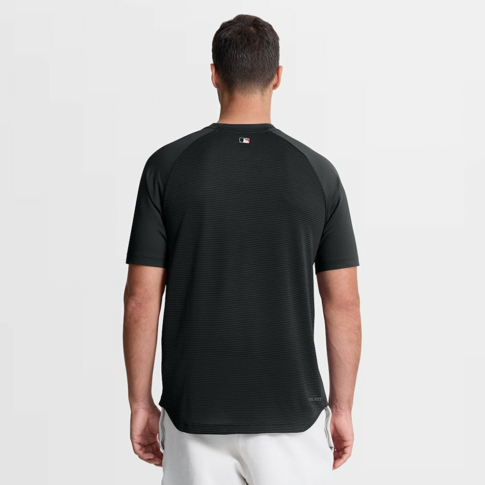 San Francisco Giants Authentic Collection Batting Practice Pre-Game Raglan Dri-FIT Top Black | Nike