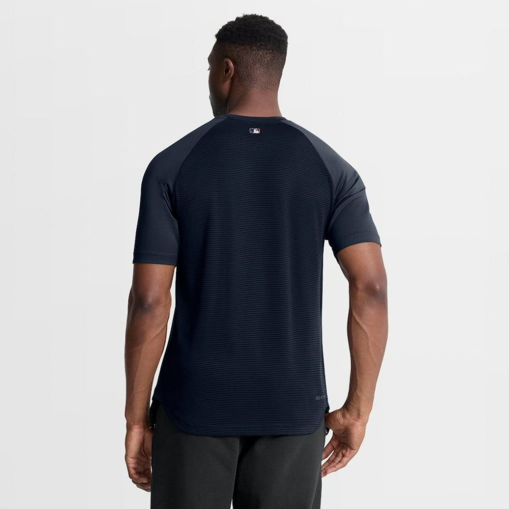 Atlanta Braves Authentic Collection Batting Practice Pre-Game Raglan Dri-FIT Top Blue | Nike