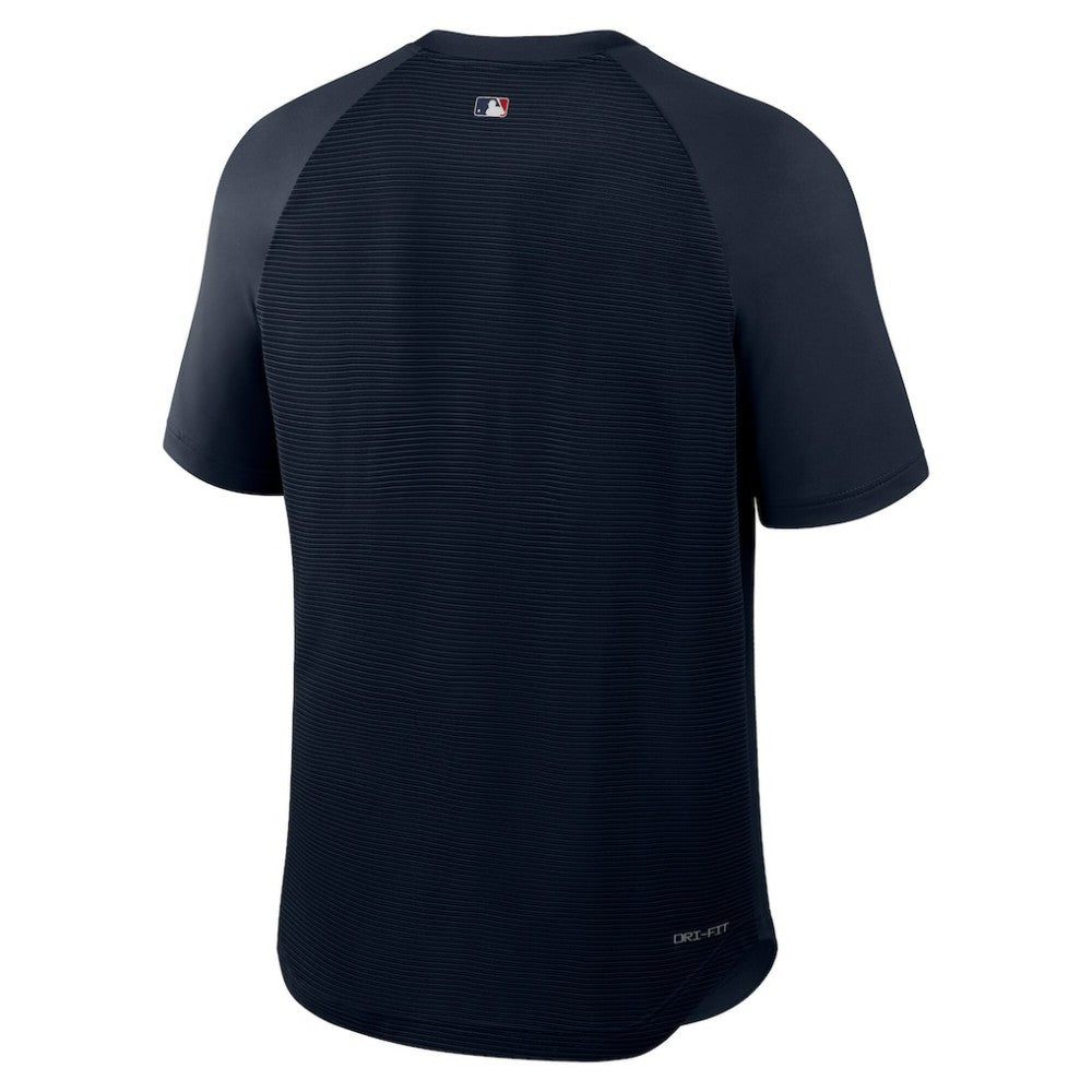 Atlanta Braves Authentic Collection Batting Practice Pre-Game Raglan Dri-FIT Top Blue | Nike