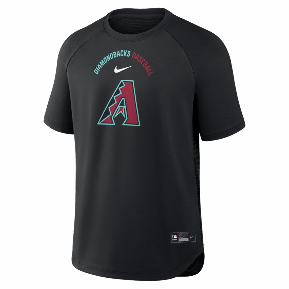 Arizona Diamondbacks Authentic Collection Batting Practice Pre-Game Raglan Dri-FIT Top Black | Nike