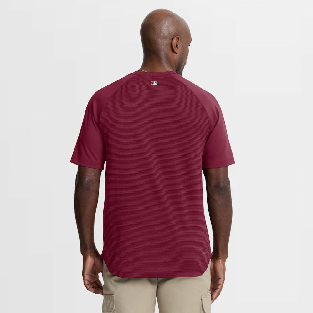 Philadelphia Phillies Authentic Collection Batting Practice Pre-Game Raglan Dri-FIT Top Burgundy | Nike