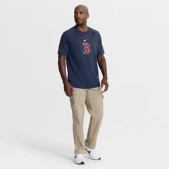 Boston Red Sox Authentic Collection Batting Practice Pre-Game Raglan Dri-FIT Top Navy | Nike