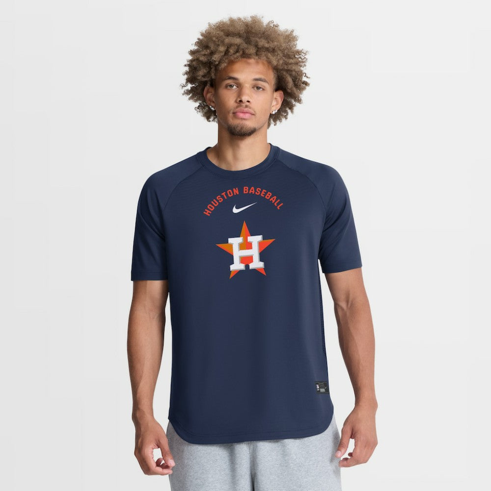 Houston Astros Authentic Collection Batting Practice Pre-Game Raglan Dri-FIT Top Navy | Nike