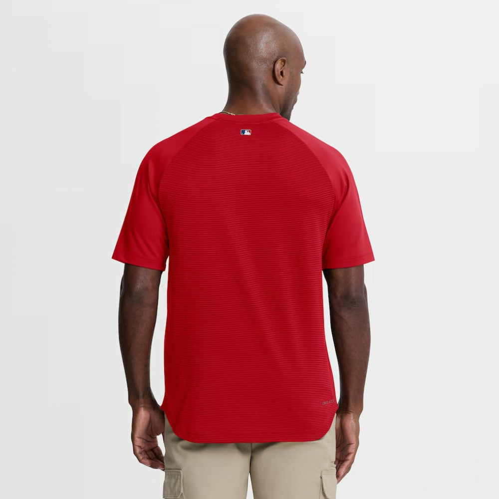 Philadelphia Phillies Authentic Collection Batting Practice Pre-Game Raglan Dri-FIT Top Red | Nike