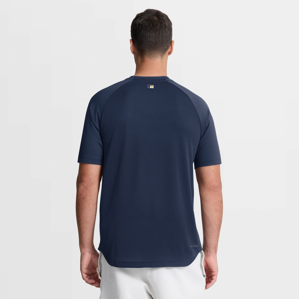 Milwaukee Brewers Authentic Collection Batting Practice Pre-Game Raglan Dri-FIT Top Navy | Nike