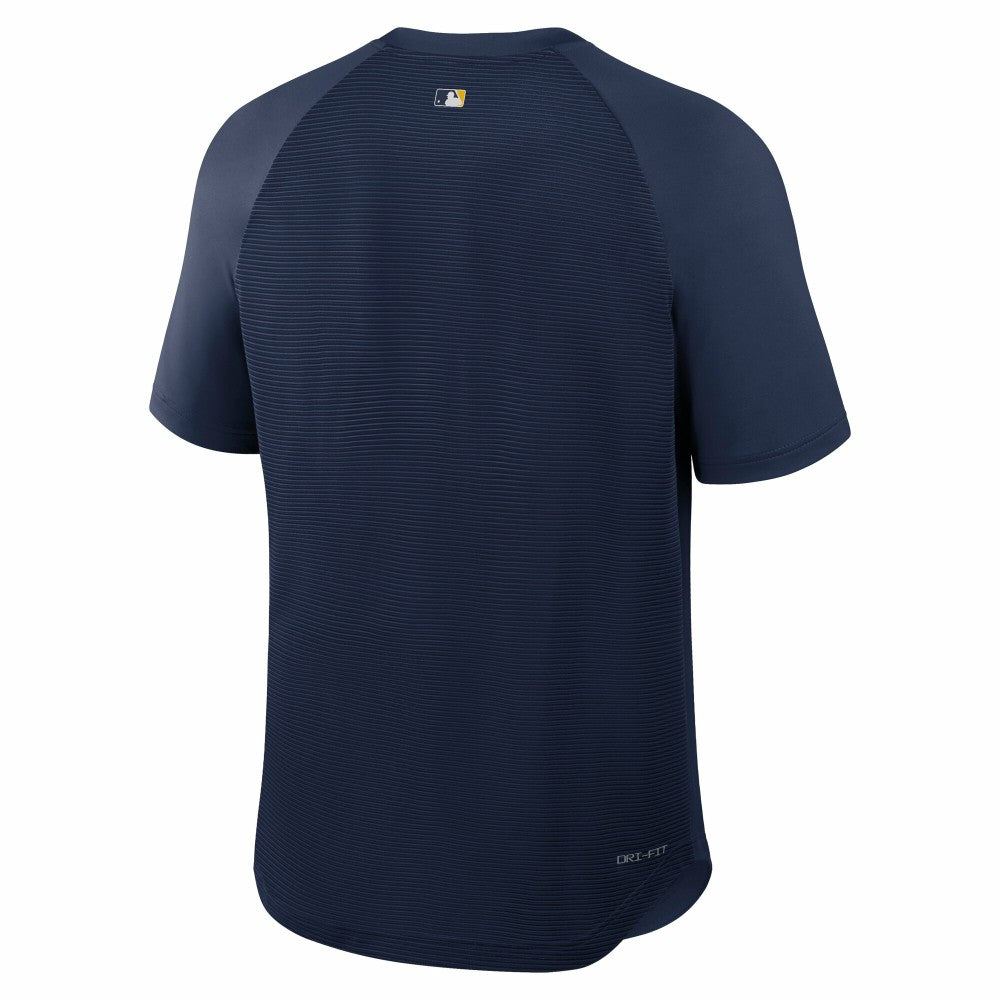 Milwaukee Brewers Authentic Collection Batting Practice Pre-Game Raglan Dri-FIT Top Navy | Nike