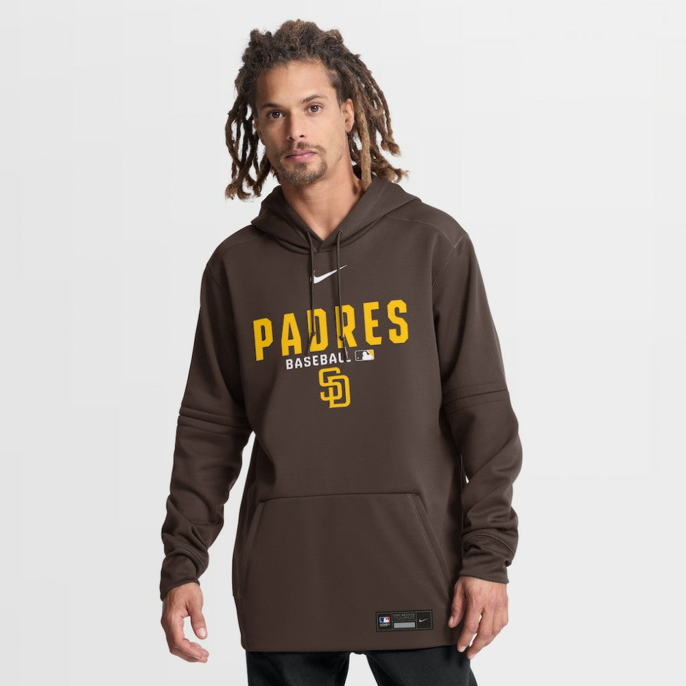 San Diego Padres Authentic Collection Therma-FIT Hoodie Brown | Nike