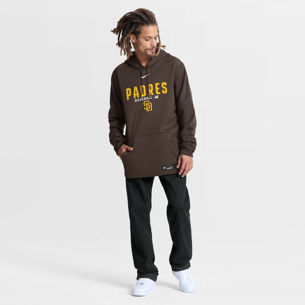 San Diego Padres Authentic Collection Therma-FIT Hoodie Brown | Nike