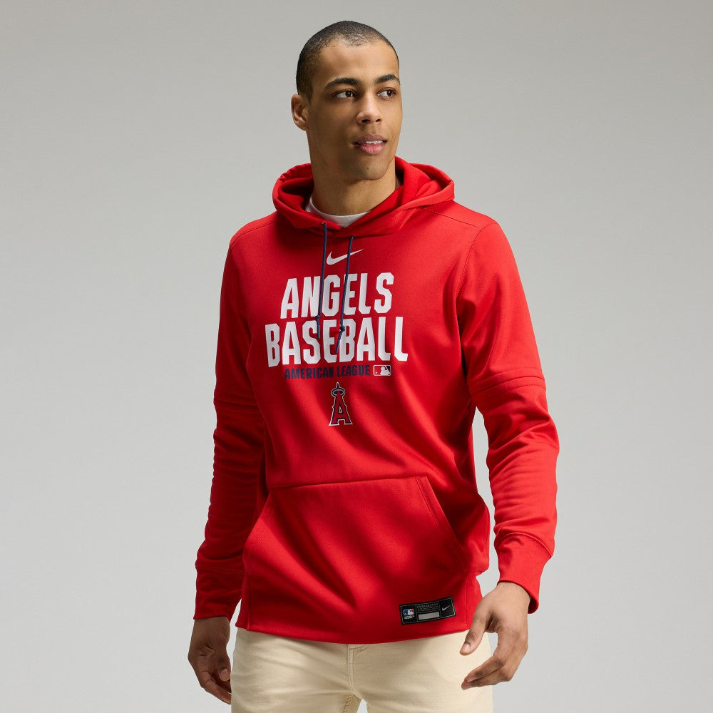 Los Angeles Angels Authentic Collection Therma-FIT Hoodie Red | Nike