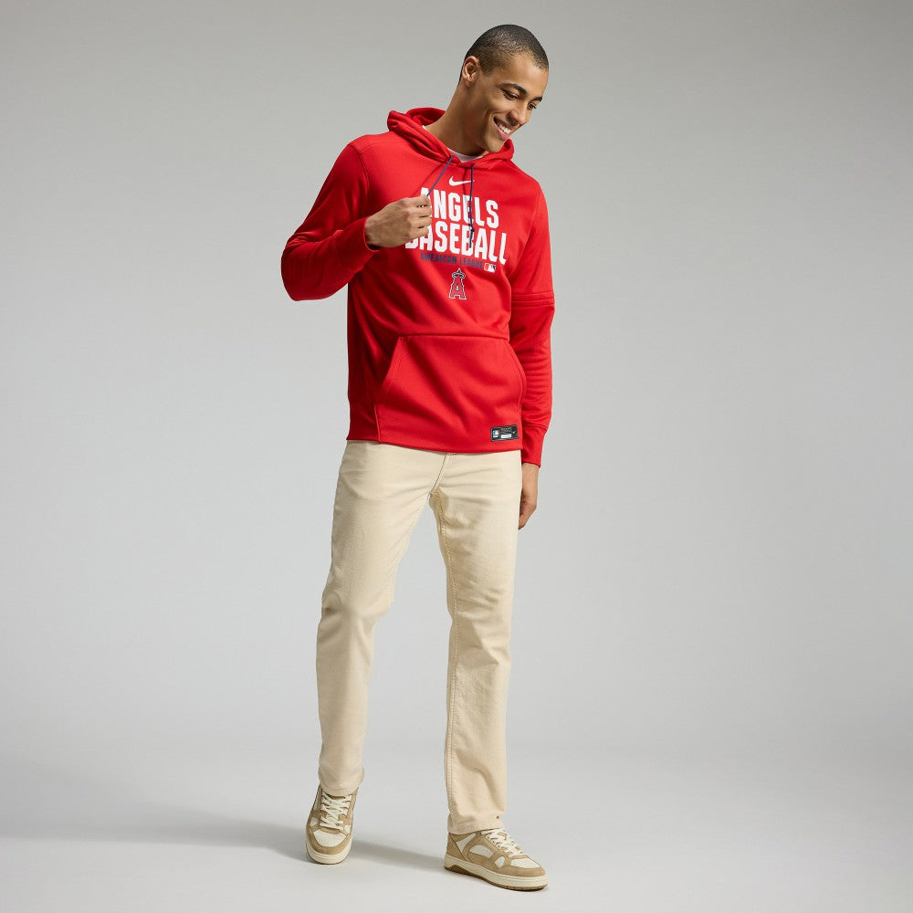 Los Angeles Angels Authentic Collection Therma-FIT Hoodie Red | Nike