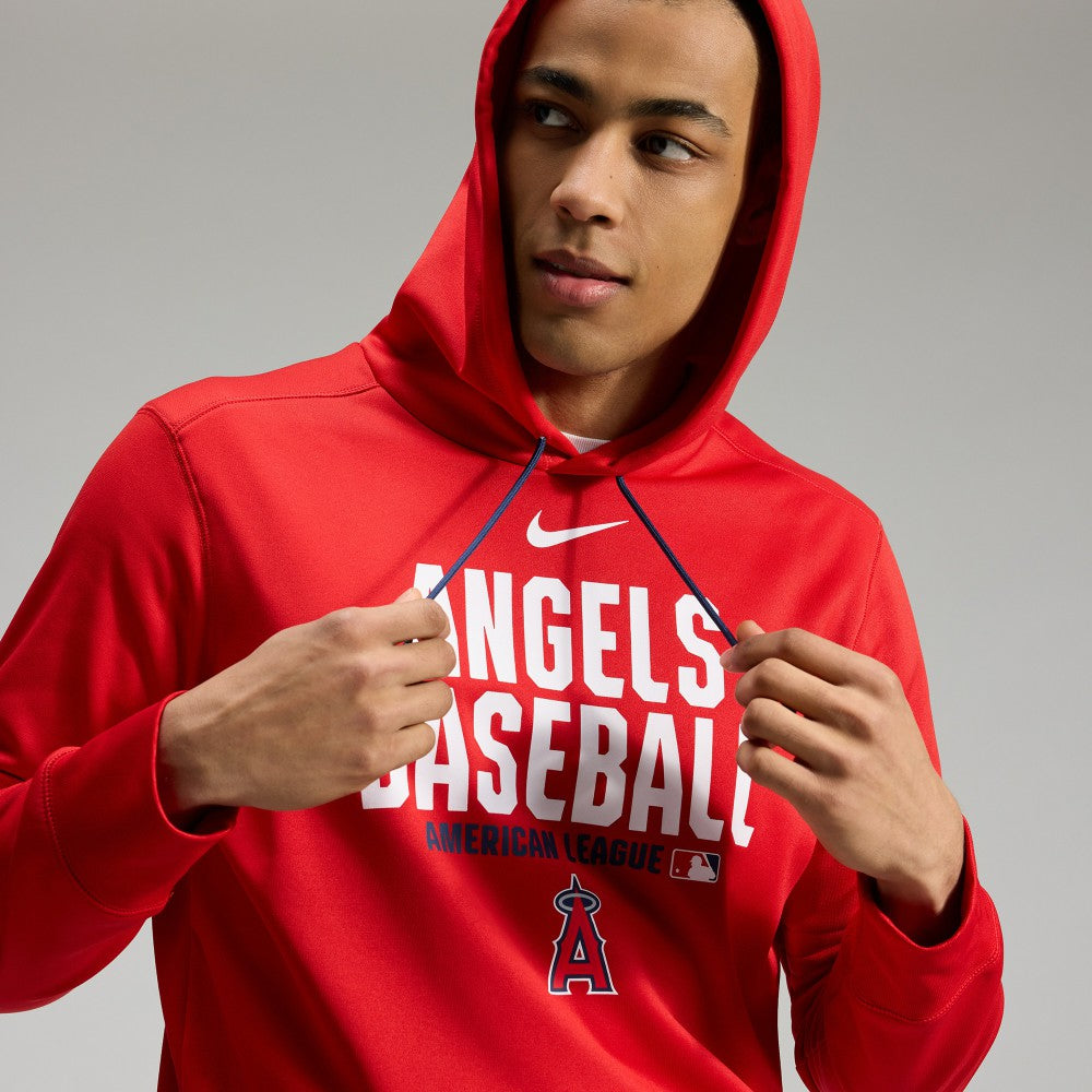 Los Angeles Angels Authentic Collection Therma-FIT Hoodie Red | Nike