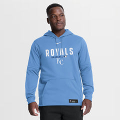 Kansas City Royals Authentic Collection Therma-FIT Hoodie Light Blue | Nike