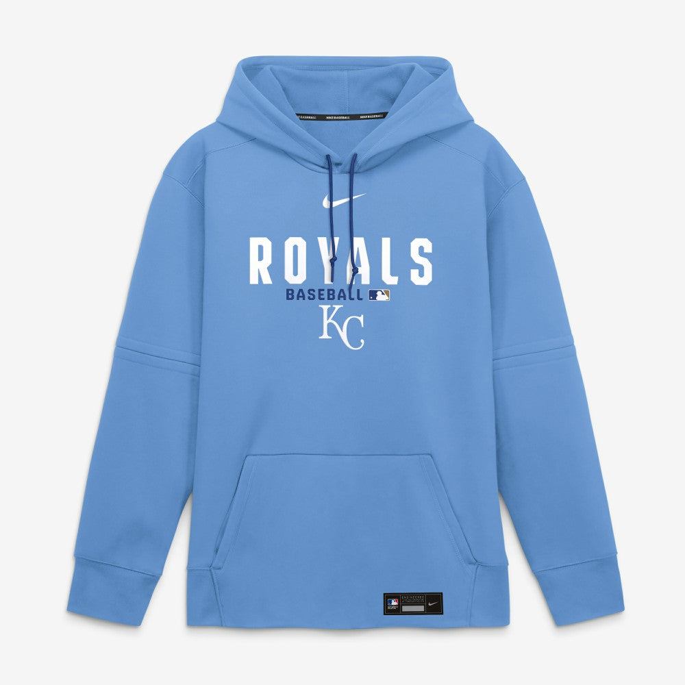 Kansas City Royals Authentic Collection Therma-FIT Hoodie Light Blue | Nike