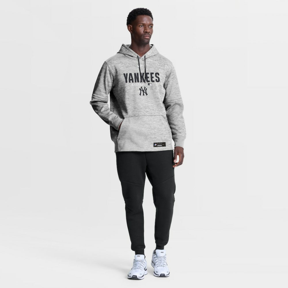 New York Yankees Authentic Collection Therma-FIT Hoodie Heather Charcoal | Nike
