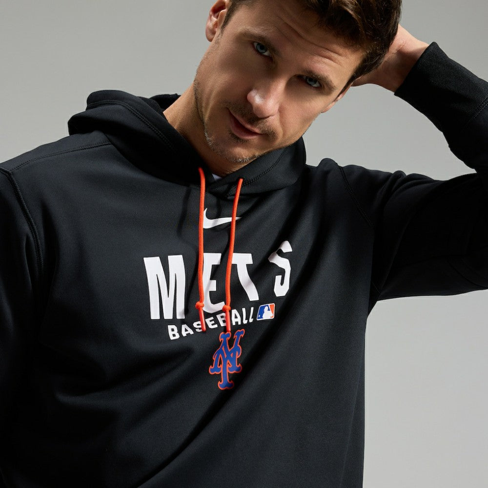 New York Mets Authentic Collection Therma-FIT Hoodie Black | Nike