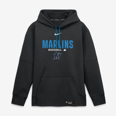 Miami Marlins Authentic Collection Therma-FIT Hoodie Black | Nike