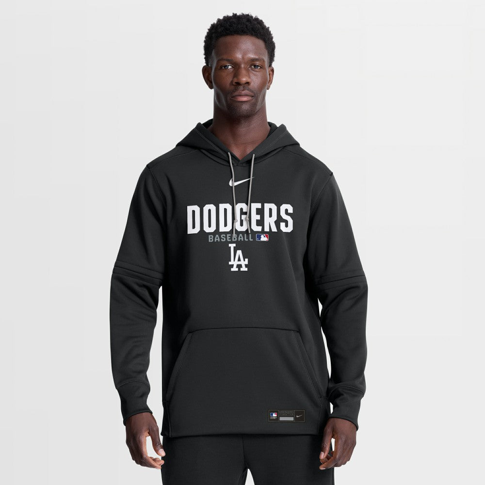Los Angeles Dodgers Authentic Collection Therma-FIT Hoodie Black | Nike