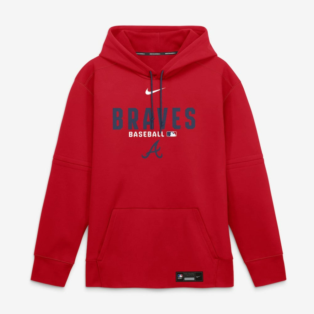 Atlanta Braves Authentic Collection Therma-FIT Hoodie Red | Nike