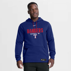 Texas Rangers Authentic Collection Therma-FIT Hoodie Royal | Nike