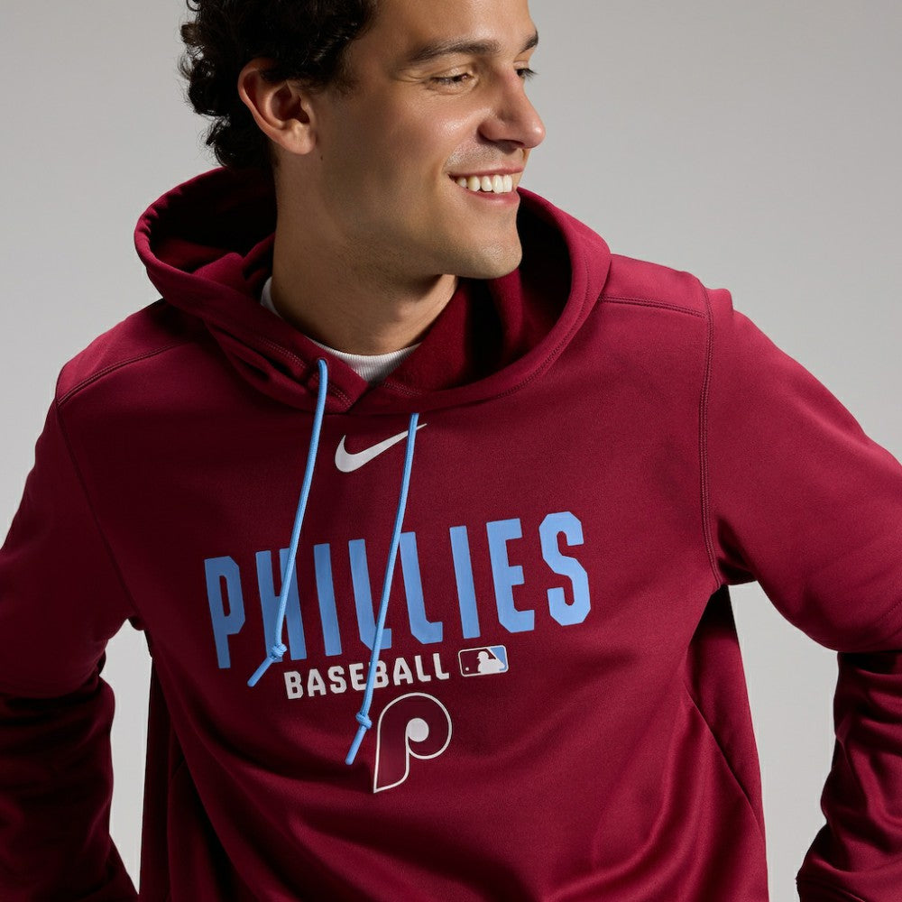Philadelphia Phillies Authentic Collection Therma-FIT Hoodie Burgundy | Nike