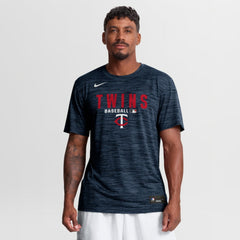 Minnesota Twins Authentic Collection Velocity Dri-FIT T-Shirt Navy | Nike