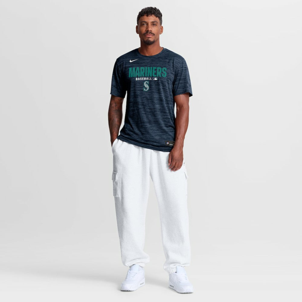 Seattle Mariners Authentic Collection Velocity Dri-FIT T-Shirt Navy | Nike