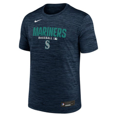 Seattle Mariners Authentic Collection Velocity Dri-FIT T-Shirt Navy | Nike