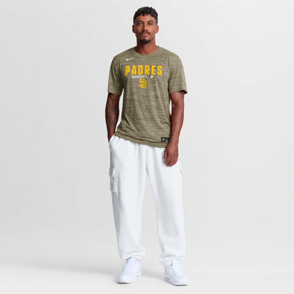 San Diego Padres Authentic Collection Velocity Dri-FIT T-Shirt Brown | Nike