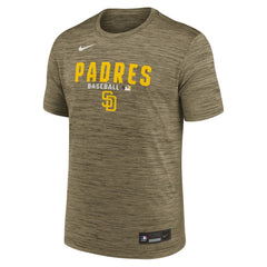 San Diego Padres Authentic Collection Velocity Dri-FIT T-Shirt Brown | Nike