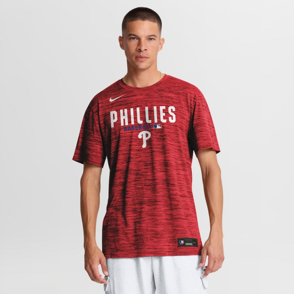 Philadelphia Phillies Authentic Collection Velocity Dri-FIT T-Shirt Red | Nike