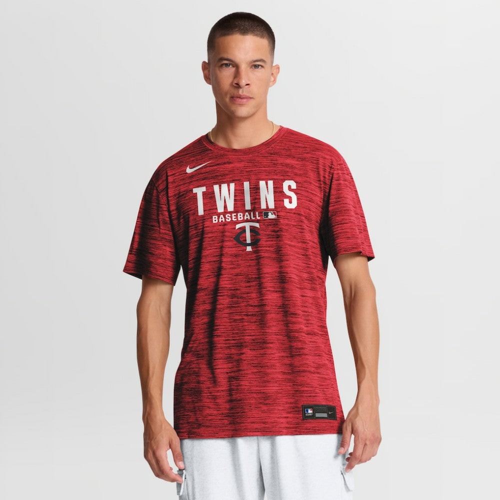 Minnesota Twins Authentic Collection Velocity Dri-FIT T-Shirt Red | Nike
