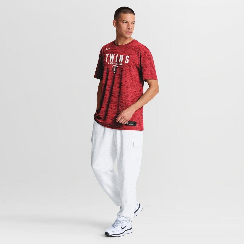 Minnesota Twins Authentic Collection Velocity Dri-FIT T-Shirt Red | Nike