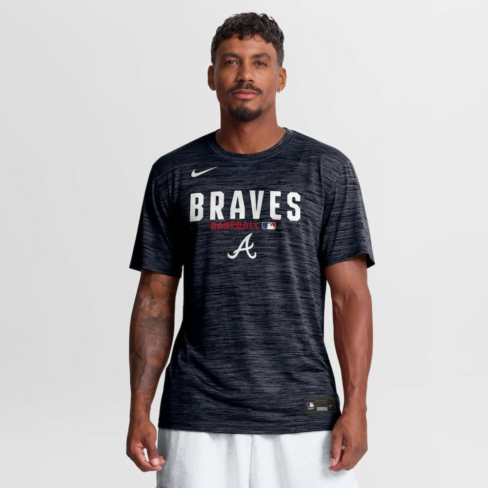 Atlanta Braves Authentic Collection Velocity Dri-FIT T-Shirt Navy | Nike