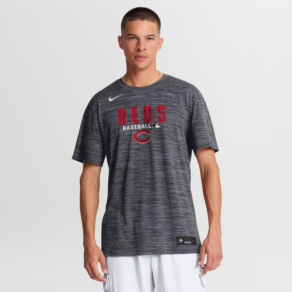 Cincinnati Reds Authentic Collection Velocity Dri-FIT T-Shirt Black | Nike