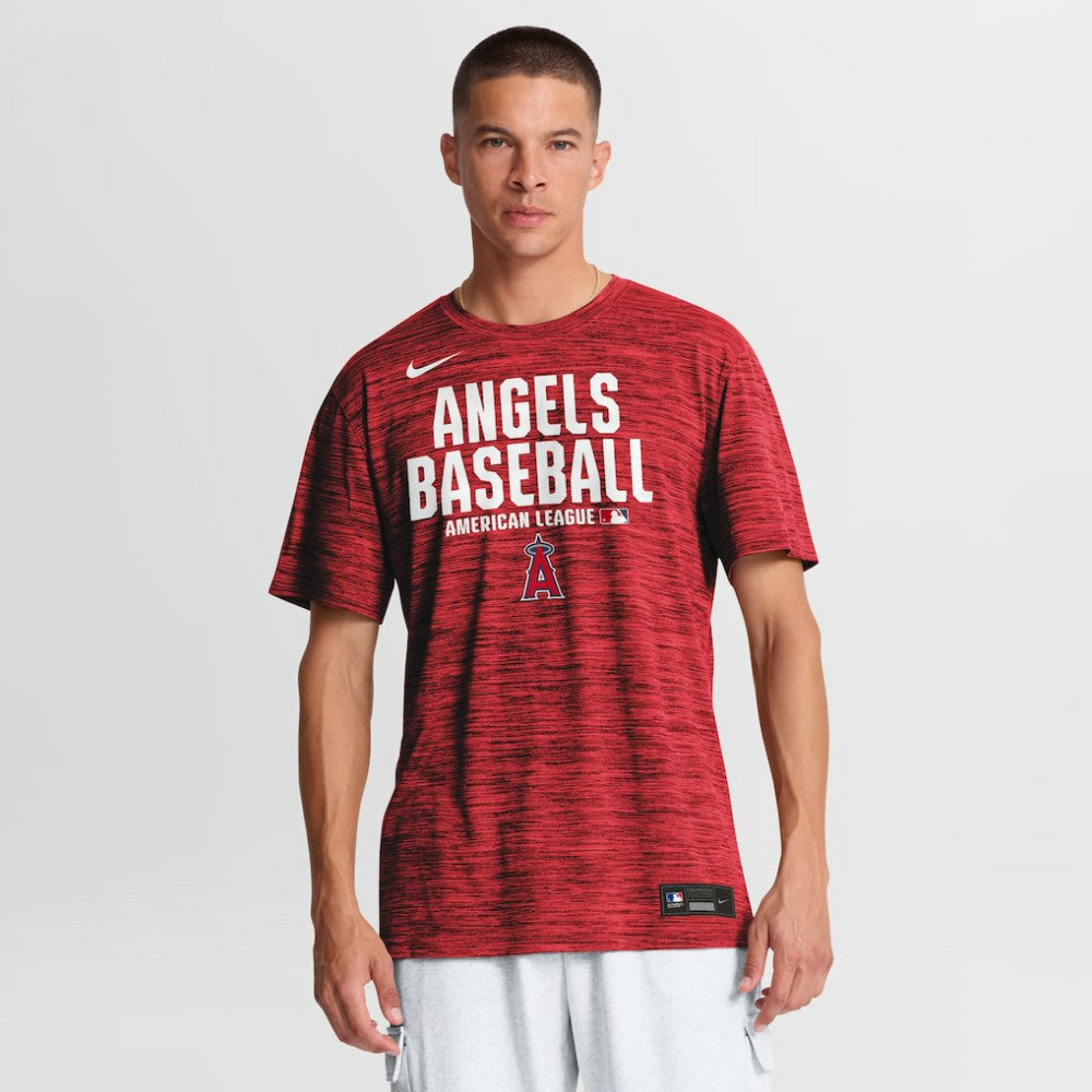 Los Angeles Angels Authentic Collection Velocity Dri-FIT T-Shirt Red | Nike